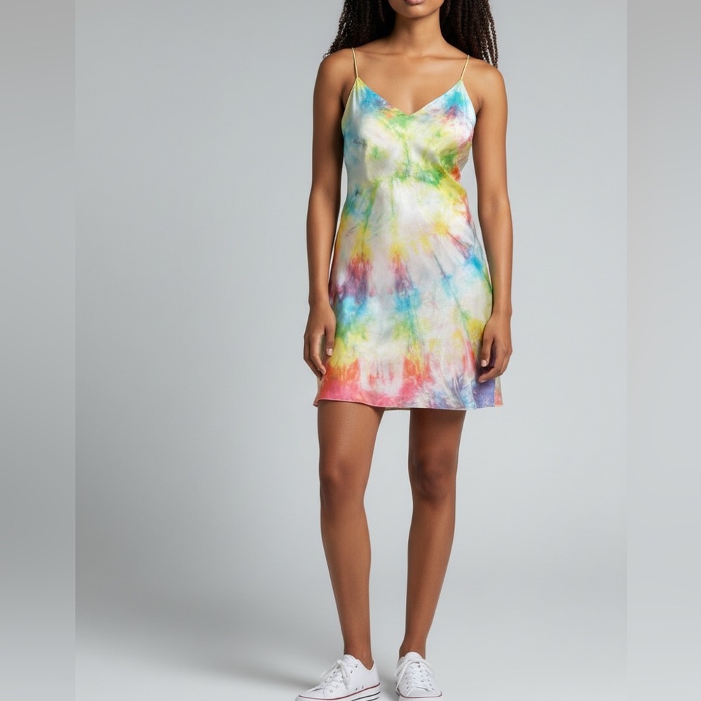 DANNIJO mini rainbow Tie-Dye Dress small